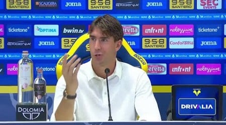 VERONA-JUVE 0-3, Vlahovic: &quot;nulla togliere ad Allegri, ma Motta ci chiede cose diverse&quot;. Conferenza