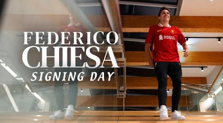 Behind-the-scenes with Federico Chiesa on Signing Day | Liverpool FC