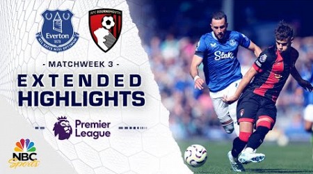 Everton v. Bournemouth | PREMIER LEAGUE HIGHLIGHTS | 8/31/2024 | NBC Sports