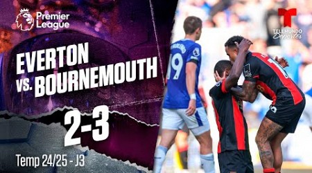 Highlights &amp; Goles: Everton vs. Bournemouth 2-3 | Premier League | Telemundo Deportes