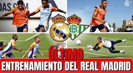 ⚽ULTIMO ENTRENAMIENTO del REAL MADRID ANTES del PARTIDO CONTRA el REAL BETIS - LA LIGA