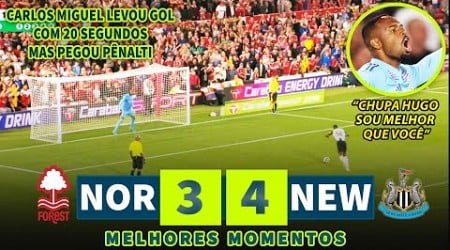 CARLOS MIGUEL TOMOU GOL COM 20 SEGUNDOS MAS PEGOU PÊNALTI E MOSTROU PORQUE É MELHOR QUE HUGO SOUZA