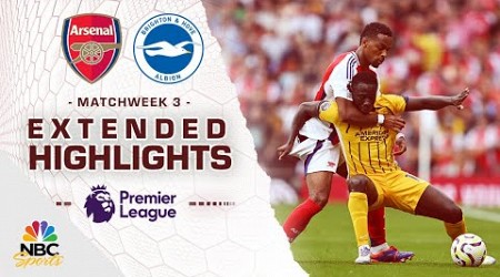 Arsenal v. Brighton | PREMIER LEAGUE HIGHLIGHTS | 8/31/2024 | NBC Sports