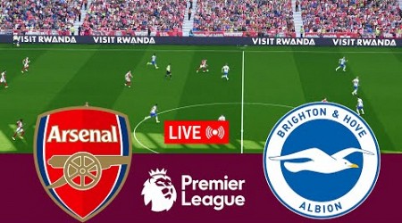 [LIVE] Arsenal vs Brighton Hove Albion Premier League 24/25 Full Match - Video Game Simulation