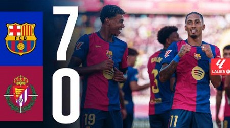 FC BARCELONA 7 vs 0 VALLADOLID | LA LIGA 2024/25 MD04