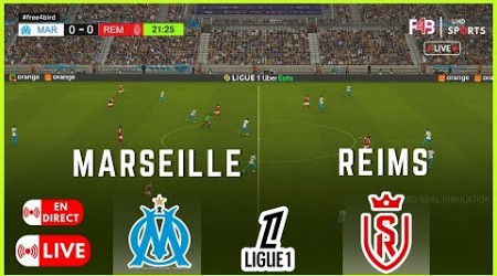 MARSEILLE VS STADE REIMS EN DIRECT | LIVE | LIGUE 1 2024 | SIMULATION &amp; SCORE EN DIRECT #ligue1