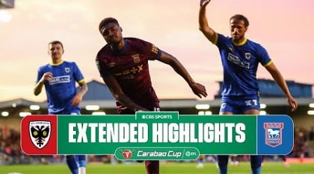 AFC Wimbledon vs. Ipswich Town: Extended Highlights | Carabao Cup | CBS Sports Golazo