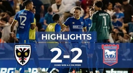 AFC Wimbledon 2-2 Ipswich Town (Dons win 4-2 on pens) 