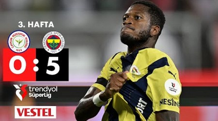 Vestel | Çaykur Rizespor (0-5) Fenerbahçe - Highlights/Özet | Trendyol Süper Lig - 2024/25