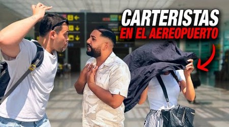 CAZANDO CARTERISTAS en el AEROPUERTO de BARCELONA