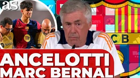 ANCELOTTI se PRONUNCIA tras la lesión de MARC BERNAL: LECCIÓN MAGISTRAL