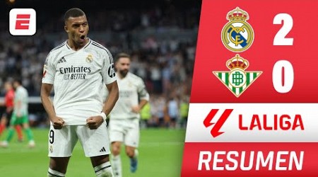 REAL MADRID consiguió sufrida victoria 2-0 ante REAL BETIS con DOBLETE de KYLIAN MBAPPÉ | La Liga