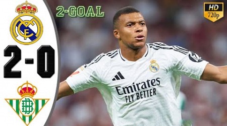 Real Madrid vs Real Betis 2-0 All Goals &amp; Highlights 2024 HD