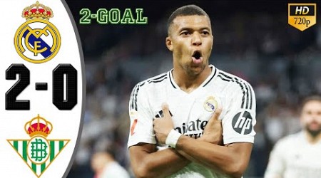 Real Madrid vs Real Betis 2-0 All Goals &amp; Highlights 2024 HD