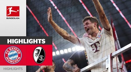 Müller Scores In His Record Game! | FC Bayern München - SC Freiburg 2-0 | MD 2 – Highlights 2024/25