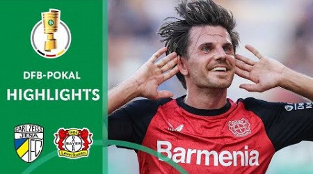 LEVERKUSEN made it to round 2 | Jena vs. Bayer 04 Leverkusen 0-1 | Highlights | DFB-Pokal 1st Round