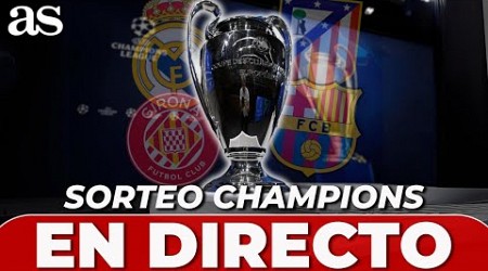 SORTEO CHAMPIONS 2024 EN VIVO I Nuevo formato Champions: REAL MADRID, BARCELONA, ATLÉTICO y GIRONA