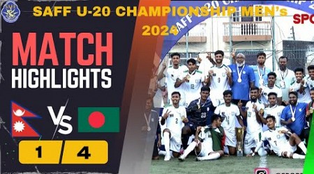 NEPAL vs BANGLADESH | SAFF U-20 Men’s Championship 2024 FINAL Highlights&quot;