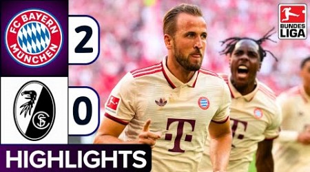 FC Bayern München vs SC Freiburg (2-0) | Highlights &amp; Goals | Bundesliga 2024/25