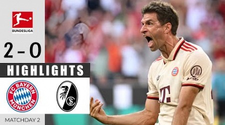 Bayern München gegen Freiburg 2 - 0 | Highlights | Bundesliga | 25th August 2024