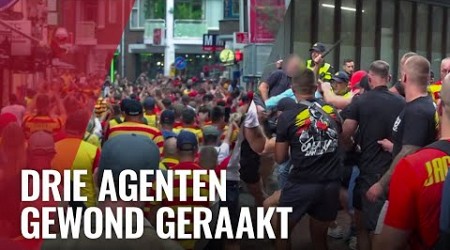 Zo verliepen rellen tussen Poolse voetbalfans en politie op de Dam