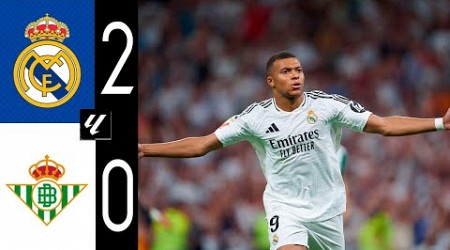 Gol de Kylian Mbappé | Real Madrid vs Real Betis 2-0 Resumen y Goles | LaLiga 2024/25