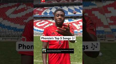 Alphonso DAVIES Has Some Taste in Music 