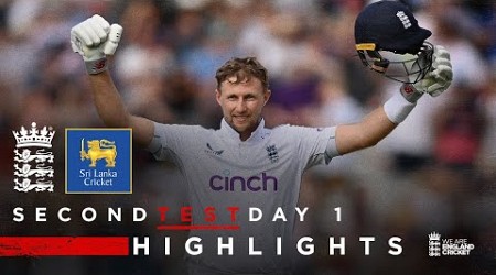 Joe Root Hits 33rd Test Ton | Highlights - England v Sri Lanka Day 1 | Rothesay Test 2024