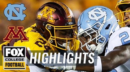 North Carolina Tar Heels vs. Minnesota Golden Gophers Highlights | FOX College Football