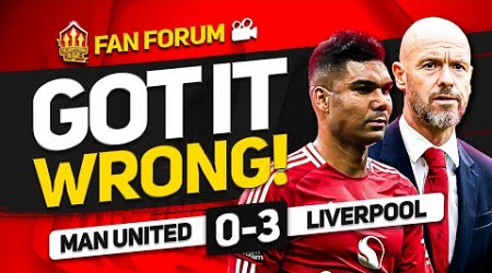 TEN HAG MESSED UP! Man United 0 - 3 Liverpool | LIVE Fan&#39;s Forum