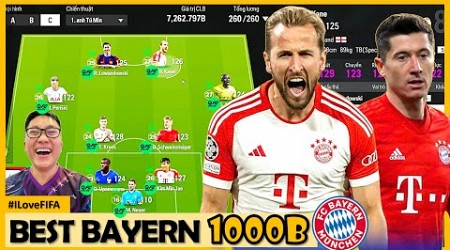 I Love Cầm 1000 Tỷ Xây Dựng Đội Hình BAYERN MUNICH Khủng Nhất FO4/FC ONLINE 2024: Hàng Công Quốc Dân