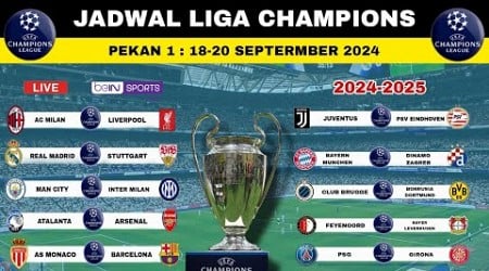 Jadwal Liga Champions 2024-2025 Pekan 1 Live | Ac Milan vs Liverpool,Man City vs Inter Milan 2024