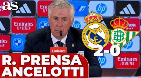 ANCELOTTI, rueda de prensa COMPLETA | REAL MADRID 2- BETIS 0