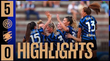 ESORDIO A 5 STELLE ⚽⚽⚽⚽⚽ | INTER 5-0 SAMPDORIA | HIGHLIGHTS WOMEN 2024/25 ⚽⚫