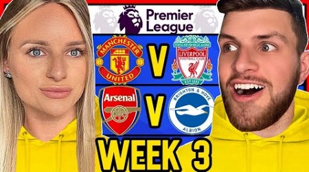 PREMIER LEAGUE PREDICTIONS WEEK 3