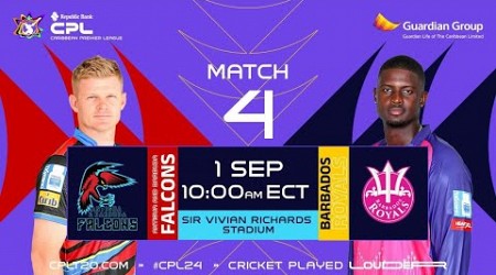 LIVE | Antigua &amp; Barbuda Falcons vs Barbados Royals | CPL 2024