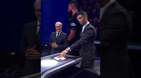 Cristiano Ronaldo really enjoyed the Champions League draw! | #shorts