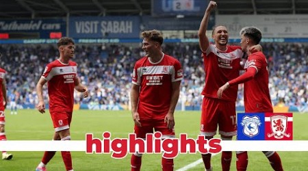 Match Highlights | Cardiff 0 Boro 2 | Matchday 4