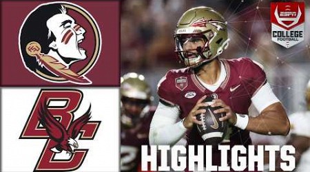 Boston College Eagles vs. Florida State Seminoles | Full Game Highlights | ESPN College Football