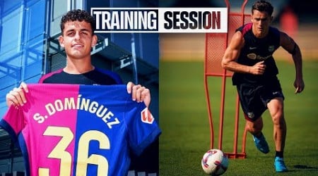 GAVI&#39;s IMPRESSIVE PROGRESS &amp; SERGI DOMÍNGUEZ&#39;s thoughts on his DEBUT | FC Barcelona training 