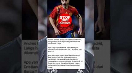 Iniesta Akui Kehebatan Real Madrid ‼️ #shorts #realmadrid #fcbarcelona #ronaldo #messi #spain #cr7