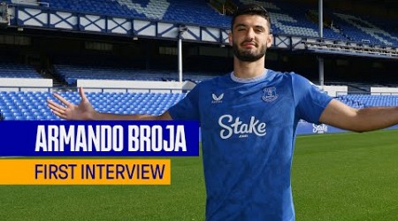 ARMANDO BROJA&#39;S FIRST EVERTON INTERVIEW! 