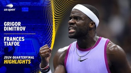 Grigor Dimitrov vs. Frances Tiafoe Highlights | 2024 US Open Quarterfinal