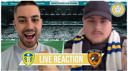 LIVE MATCH REACTION - Leeds 2-0 Hull⚪️