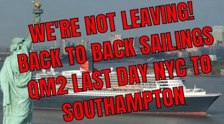 QUEEN MARY 2 NEW YORK TO SOUTHAMPTON DAY 7 AND TURN AROUND DAY FOR THE 12 DAY BRITISH ISLE CRUISE!