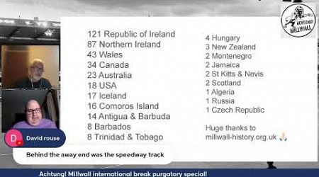Achtung! Millwall LIVE international purgatory break special ...