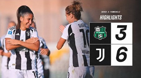 HIGHLIGHTS | SASSUOLO 3-6 JUVENTUS WOMEN | Matchday 1 Serie A