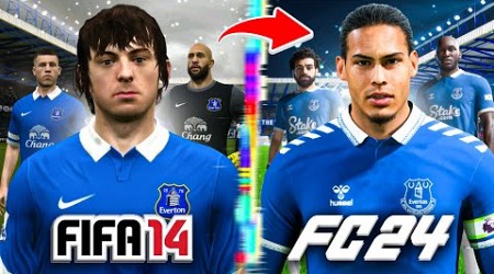 I Rebuild Everton From FIFA 14 to FC 24!