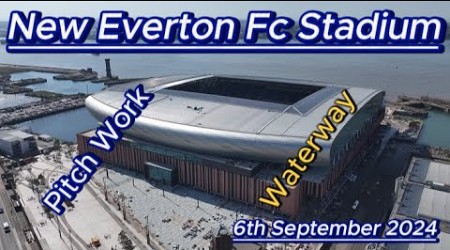 New Everton Fc Stadium - Bramley Moore Dock - 6th September - Latest Drone views