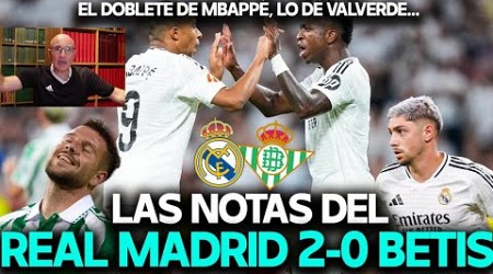 MBAPPÉ, VALVERDE, VINICIUS, TCHOUAMENI, RUIBAL, CEBALLOS... LAS NOTAS DEL REAL MADRID 2-0 REAL BETIS